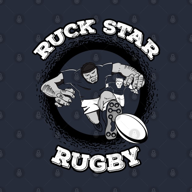 Rugby Comic Style Player by atomguy