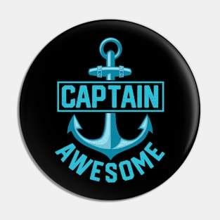 Captain awesome Pin