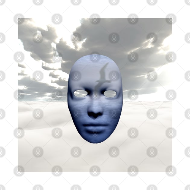 Mask in cloudy sky by rolffimages