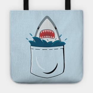 Shark in a Pocket Tote