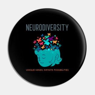 Unique Minds, Infinite Possibilities - Neurodiversity Pin