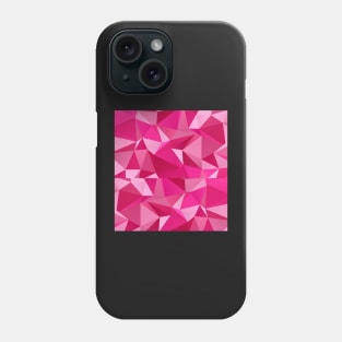 Pink Abstract Geometric Triangles Phone Case