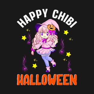 Halloween Chibi Witch Anime Manga Character Gift T-Shirt