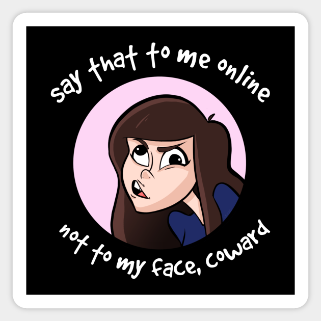 coward (with graphic) by @BunDoodles - Shoe0nhead - Sticker