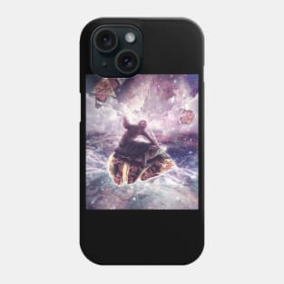 Space Sloth Riding Turtle Unicorn - Pizza & Taco Phone Case