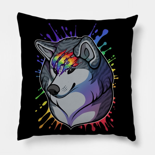 Ginga Nagareboshi Gin Pride - Gay Rainbow LGBT Pillow by FlannMoriath