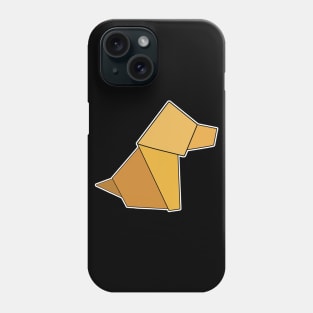 Dog Origami Sticker Style Design Phone Case