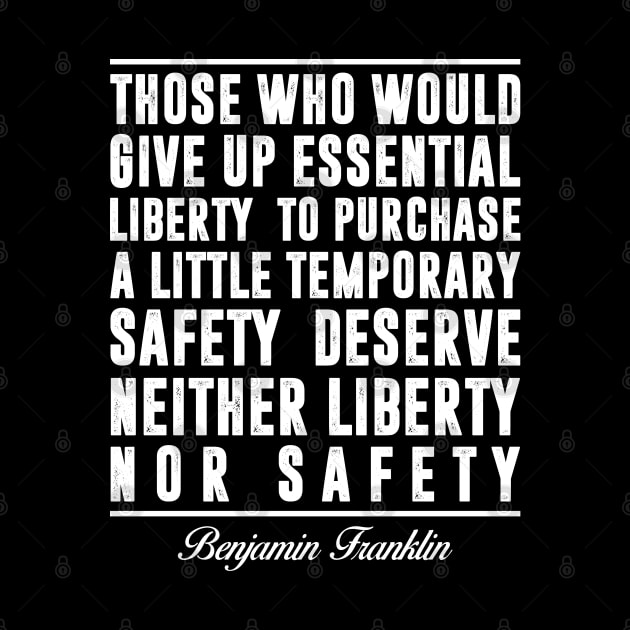 Those who would give up essential Liberty by irvtolles