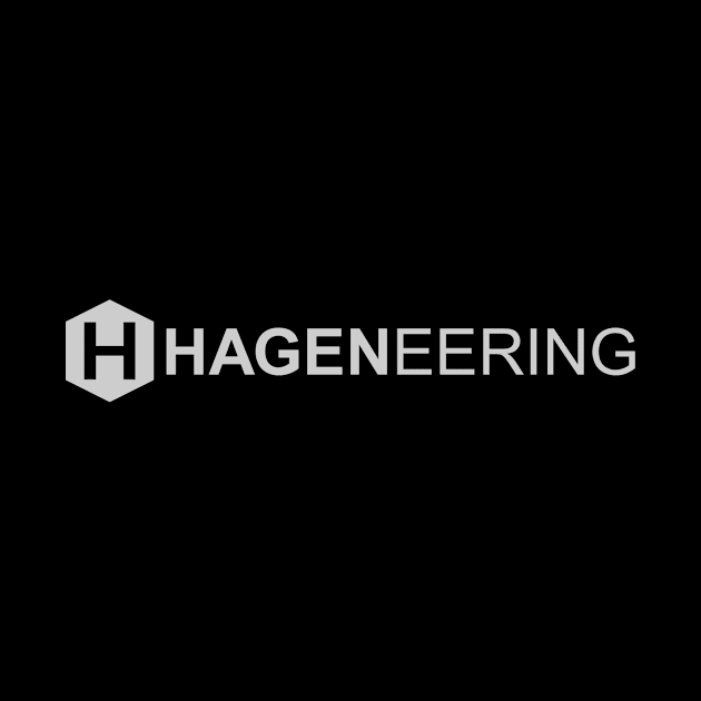 Hageneering Logo Shirt - Light Gray Text by Hageneering