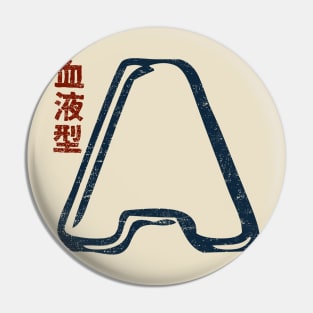 Blood Type A Personality - Color - Japanese Design Pin