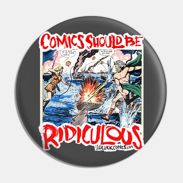 Comics Should Be Ridiculous: Leo Morey Pin by Eleven O'Clock Comics