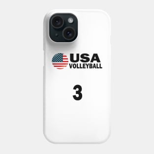 USA Volleyball #3 T-shirt Design Phone Case