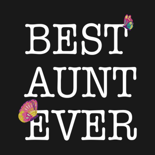 Womens Best Aunt Ever Heart T Shirt Cutest Auntie Mother's Day Gift T-Shirt