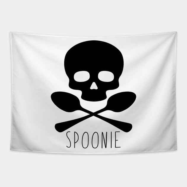 Skull & Cross-spoons Tapestry by spooniespecies