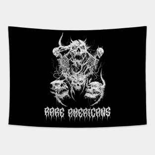 Skull Hell with Rare Americans Tapestry