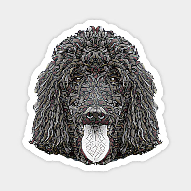 Standard Poodle Face Magnet by DoggyStyles