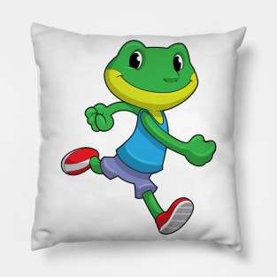 Frog as Runner at Running Pillow