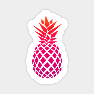 Pink Pineapple Design Magnet