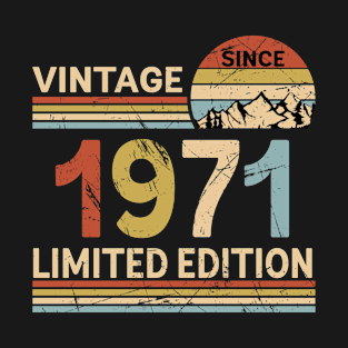 Vintage Since 1971 Limited Edition 52nd Birthday Gift Vintage Men's T-Shirt