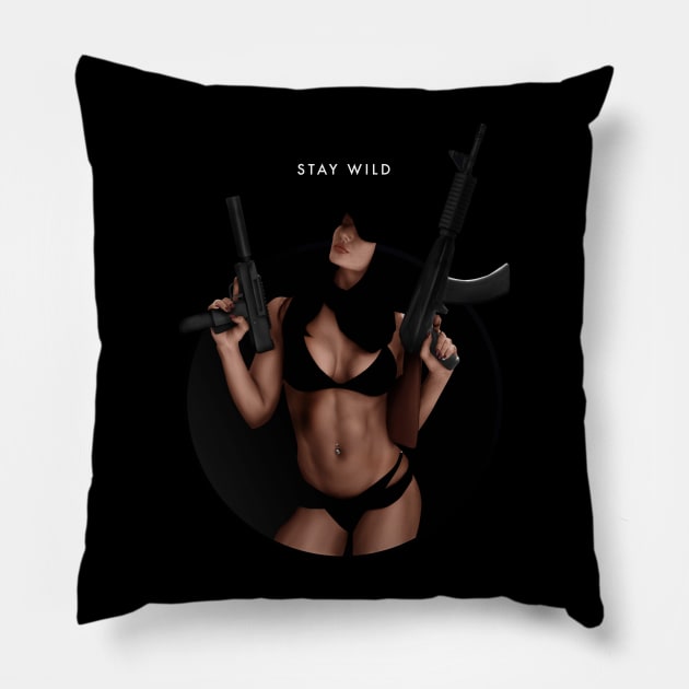 stay wild Pillow by janvimar