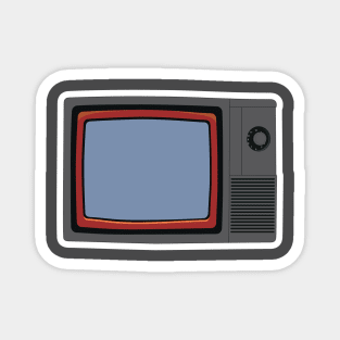 Old TV. Old age single icon in flat style vector symbol illustration. Magnet