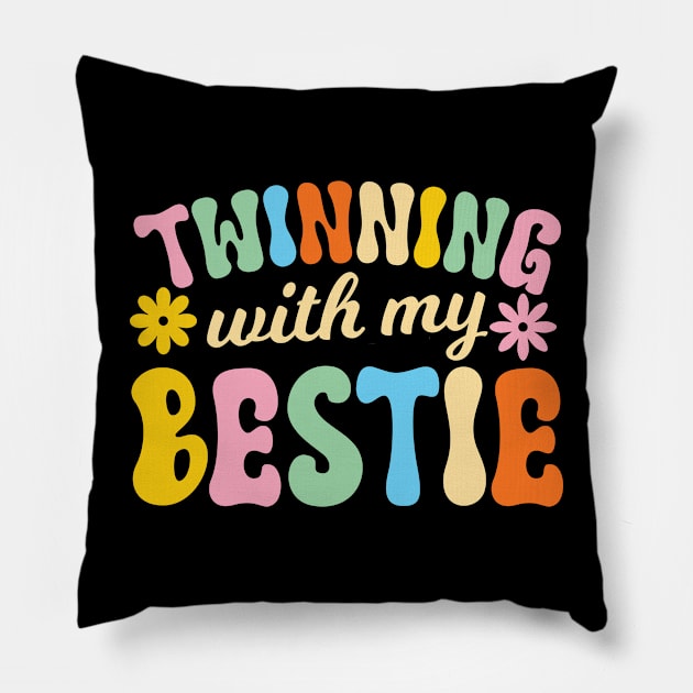 Twinning With my Bestie Pillow by AngelBeez29