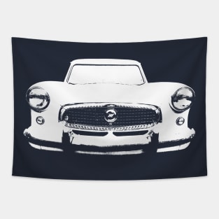 Nash Metropolitan 1950s classic car monoblock white Tapestry