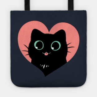 I Heart Black Cats! (Fun Edition) Tote