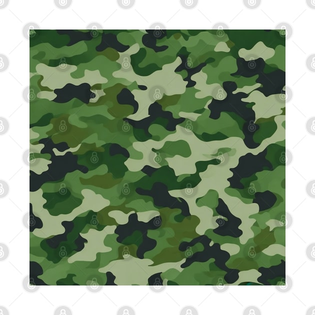 GREEN MILITARY CAMOUFLAGE DESIGN by ZARBIT