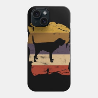 Bloodhound Distressed Vintage Retro Silhouette Phone Case