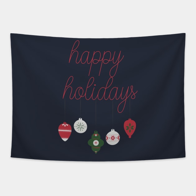 happy holidays Tapestry by Lindseysdesigns