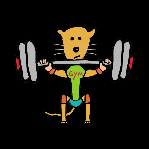 Gym Rat Weightlifting by Mark Ewbie