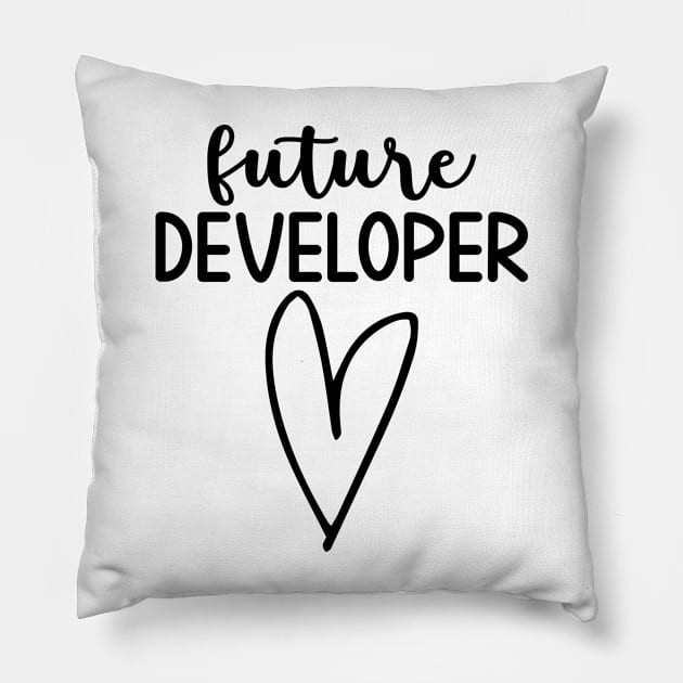 Future Developer Pillow by HaroonMHQ