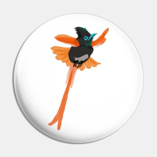 Paradise Flycatcher Pin