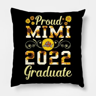 Sunflower Proud Mimi Of A 2022 Graduate Class Of School Day Pillow