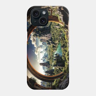 Abandoned Portal on an Alien World - Landscape Phone Case