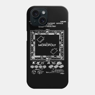 Monopoly Game Patent White Phone Case