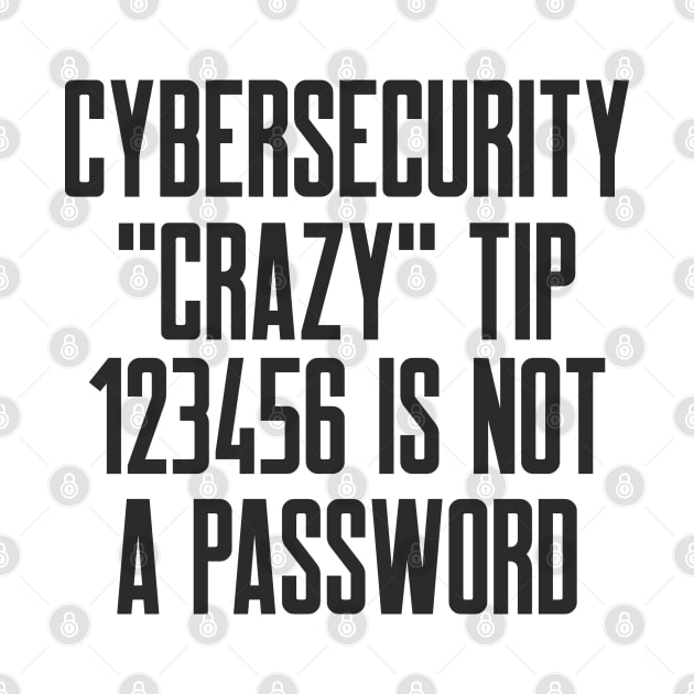 Cybersecurity Crazy Tip 123456 is Not a Password by FSEstyle