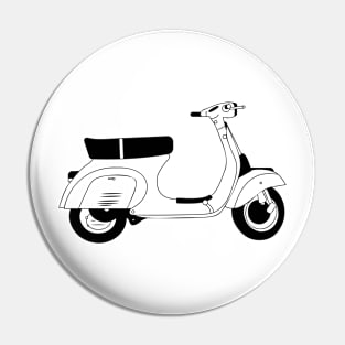 Vespa 50 Special Black Outline Pin