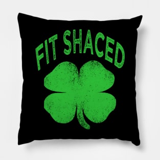 st patricks day fit shaced Pillow