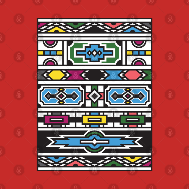 Ndebele House Pattern by skinnyrepublic