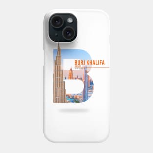 BURJ KHALIFA TYPO Phone Case