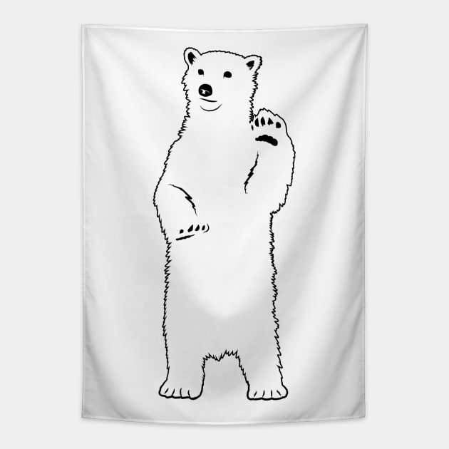 Polar Bear Tapestry by RudDesigns