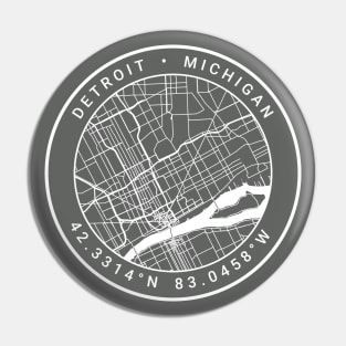 Detroit Map Pin