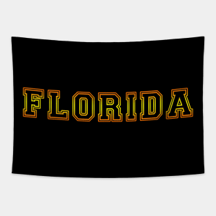 Florida Pride Black, Yellow and Gold Tapestry