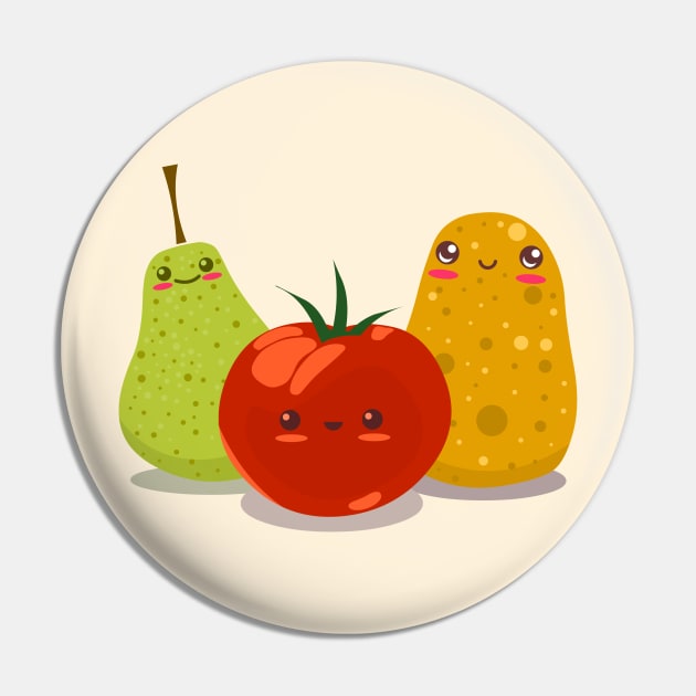 Funny Fruits Fun Pack 2 Pin by LironPeer