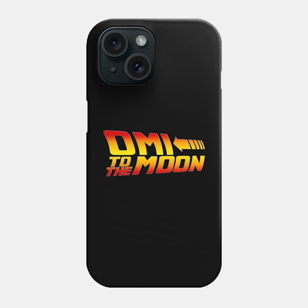 OMI to the Moon - Back to the Future NFT Phone Case by info@dopositive.co.uk