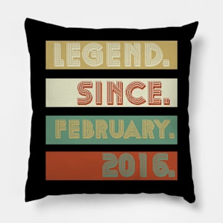 8 Year Old Funny Legend Since February 2016 8th Pillow