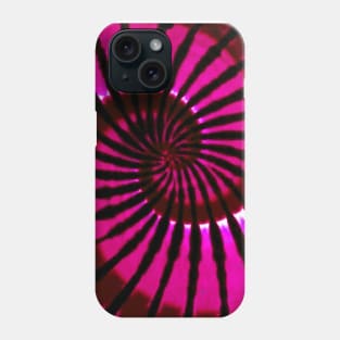 Spiral Pink Black Burgundy Tie Dye Phone Case