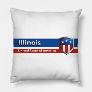 Illinois - United State of America Pillow